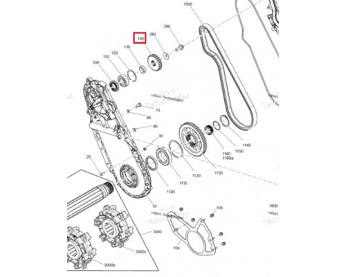 504154188 Звезда КПП 21 Зуб Для Ski Doo Gen4