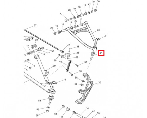 505072913 Шаровая Опора Верхнего Рычага Для Ski Doo