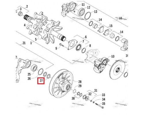 0648-818 Регулировочная Шайба Ведомого Вариатора Для Arctic Cat