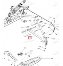505073438 Рычаг Нижний Левый Черный Для Ski Doo SUMMIT