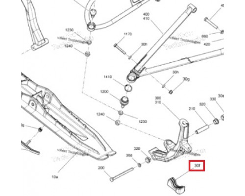 505074831 Подушка Под Лыжу Для Ski Doo Gen4 SUMMIT Expert