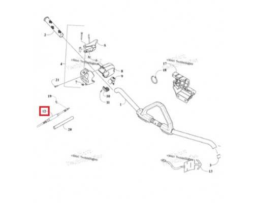 0687-248 Тросик Газа Для Arctic Cat