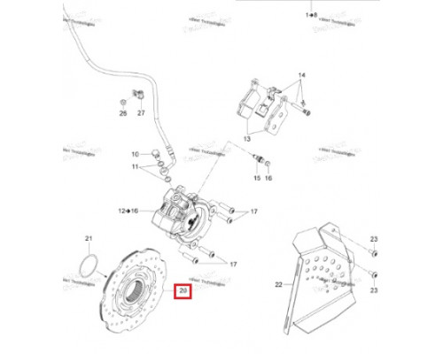 507032513 Диск Тормозной Для Ski Doo 507032488