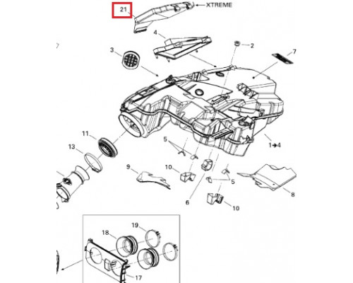 508000698 Фильтр Воздушный Для Ski Doo Tundra