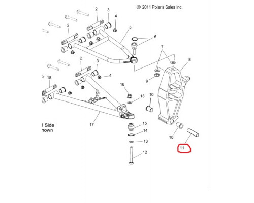 5136910 Втулка Передней Подвески Для Polaris