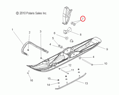5137847 Втулка Поворотной Опоры Для Polaris