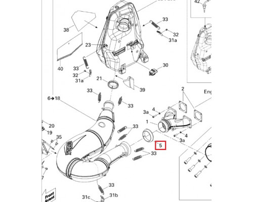 514053487 Прокладка Выхлопной Системы Для Ski Doo