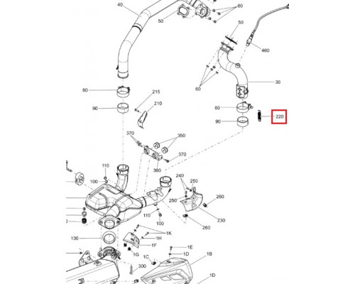 514054226 Пружина Крепления Выхлопной Системы Для Ski Doo