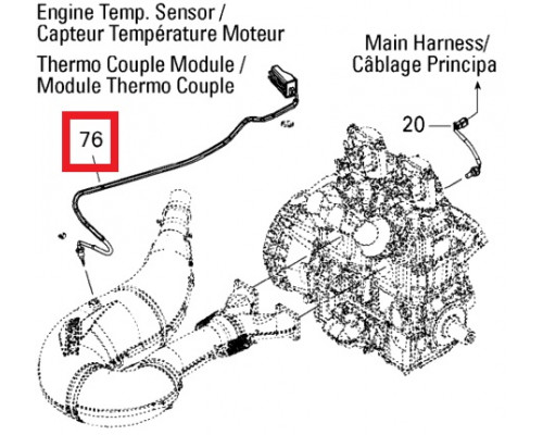 515177830 Температурный Датчик Для Ski Doo 515177026