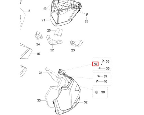 517304538 Шайба Крепежа Боковой Панели Для Ski Doo