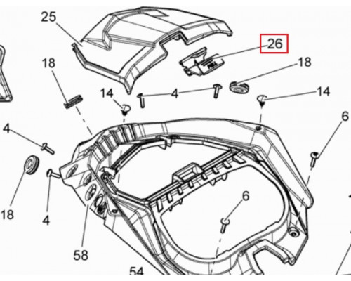 517304917 Защелка Крышки Бардачка Для Ski Doo
