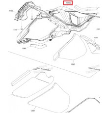 517307270 Боковая Панель Капота Правая Красная Для Ski Doo Gen4
