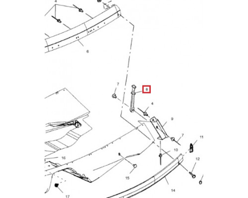 5410370 Фиксатор Капота Для Polaris