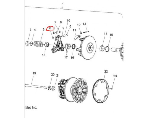 5430445 Кнопка Заглушка Ведущего Вариатора Для Polaris 5430728