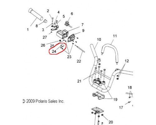 5432261 Крепление Провода Для Polaris 5240256, 5240256-067