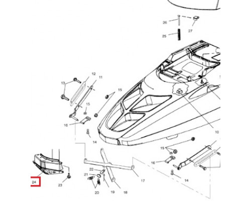 5432931 Передняя Панель Капота Для Polaris WIDETRAK LX