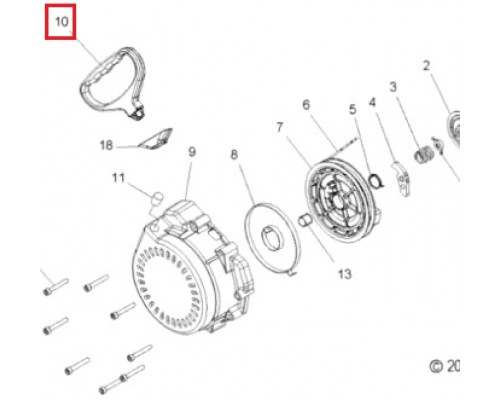 5435154-070 Ручка Ручного Стартера Для Polaris