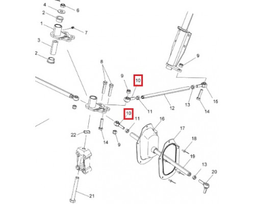 08-102-10 SPI Рулевой Наконечник Для Polaris 7060151, 7060166