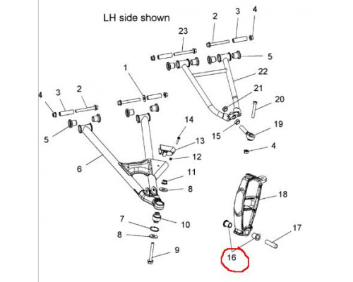 5438460 Втулка Поворотной Опоры Для Polaris