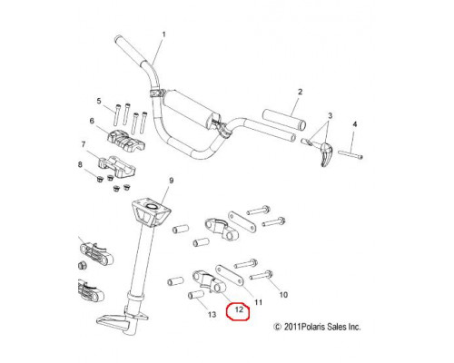5438492 Втулка Рулевой Колонки Для Polaris