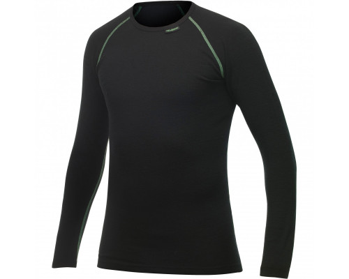 Термокофта Мужская Woolpower Roundneck Merino  (L, Черный)