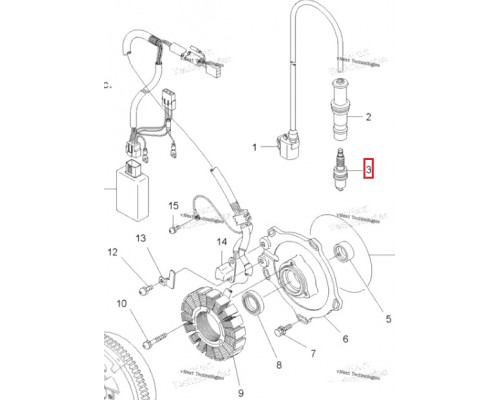 6418 NGK Свеча Зажигания Иридиевая BKR6EIX Для Polaris 3070172, 3084997, 3087257