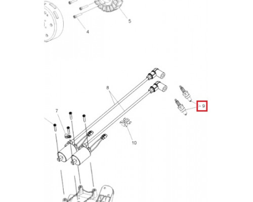 3022082 Свеча Зажигания Иридиевая NGK 6853 BPR9EIX Для Polaris 3022332