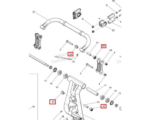 703500875 Комплект втулок рычага Can-am G1/G2 450/500/570/650/800/850/1000 703500875