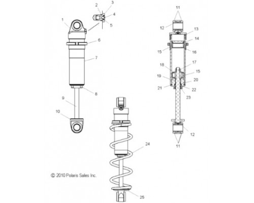 7043602 Амортизатор Для Polaris