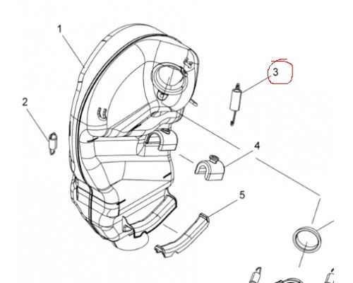 7044160 Пружина Выхлопной Системы Для Polaris AXYS