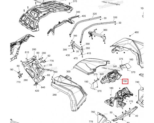 705012572 Облицовка спидометра Can-Am Package PRO 705012572