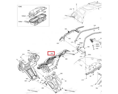 705012822 Облицовка фар G2 705007041, 705003552