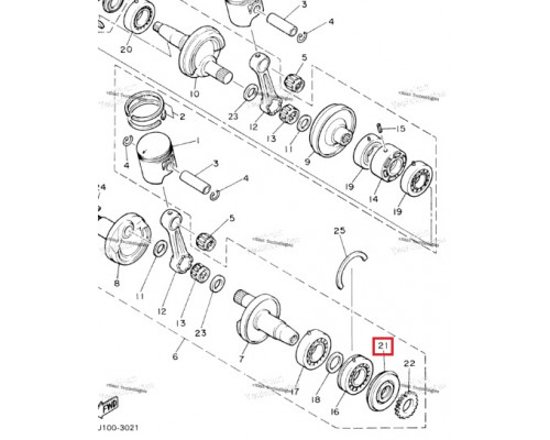 09-137 SPI Сальник Коленвала Двигателя Для Yamaha VK 540 93103-32095-00