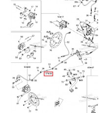 705600930 Шланг тормозной задний Can-Am Outlander Max G1 500 & 650 & 800 08-12' 705600930, 705600582