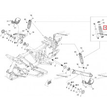 706000652 Пружина амортизатора заднего Outlander 400-800 G1, 706000652