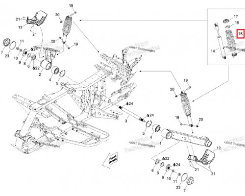 706000652 Пружина амортизатора заднего Outlander 400-800 G1, 706000652