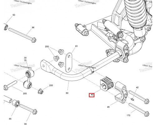 706002971 Втулка стабилизатора Can-Am Maverick Trail 800/1000, Maverick Sport