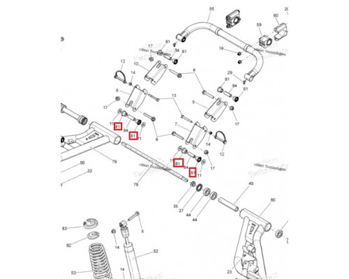 706200181 Втулка Рычага Пластиковая Для BRP Can Am 706200051, 706200157