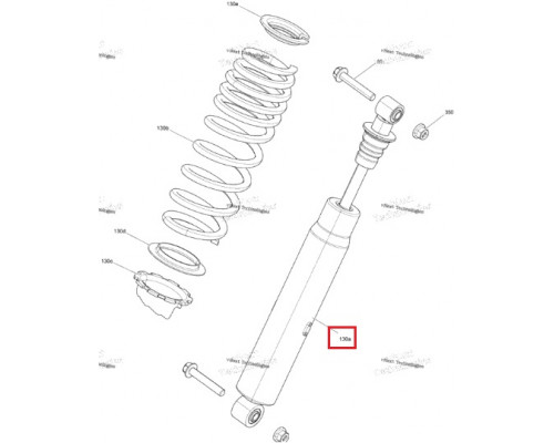 706200782	Амортизатор передний Commander XT 706200782