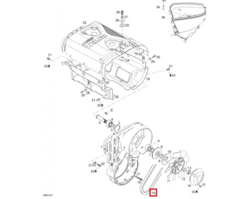09-330 SPI Ремень Привода Вентилятора Для Ski Doo 414630800
