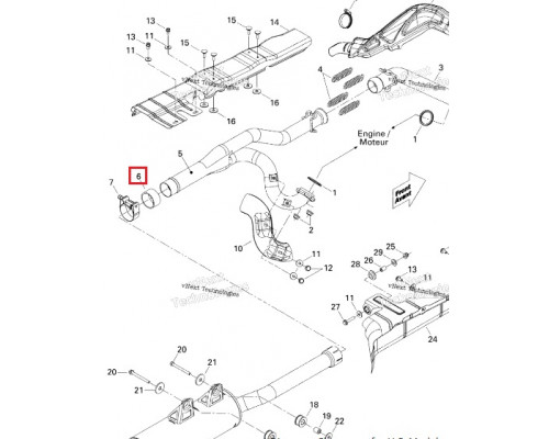 707600430 Прокладка Глушителя Для BRP Can Am