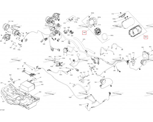 710005599 Спидометр, инфоцентр, кластер Can-Am G2 710005599