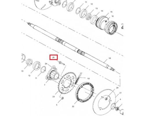 7512404 Болт Для Polaris 7515425, 7515439, 7515490