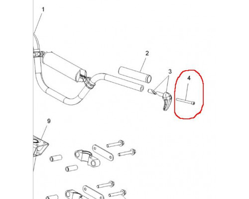 7515138 Винт Крепления Крюка Руля Для Polaris