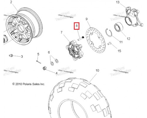 7517871 Шпилька колеса Polaris 7518378