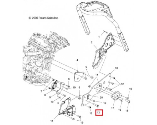 7518278 Болт Для Polaris IQ