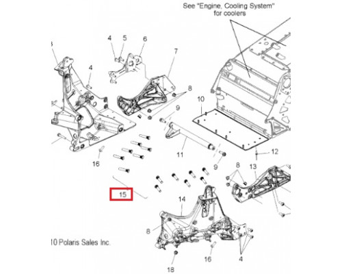 7519204 Шпилька Рамы Для Polaris