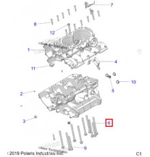 7521267 Болт Блока Картера Для Polaris 7520979, 7519141