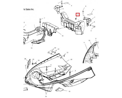 7547180 Гайка Для Polaris