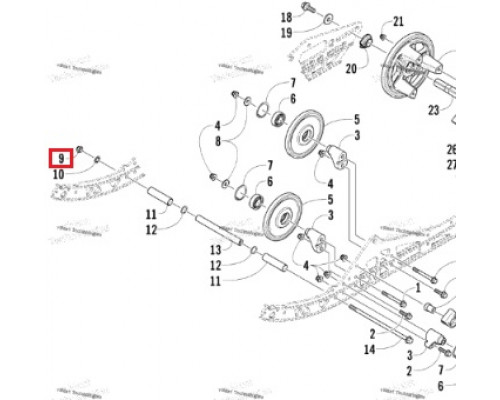 8422-002 Гайка Для Arctic Cat